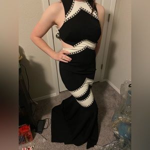 Black and white dress